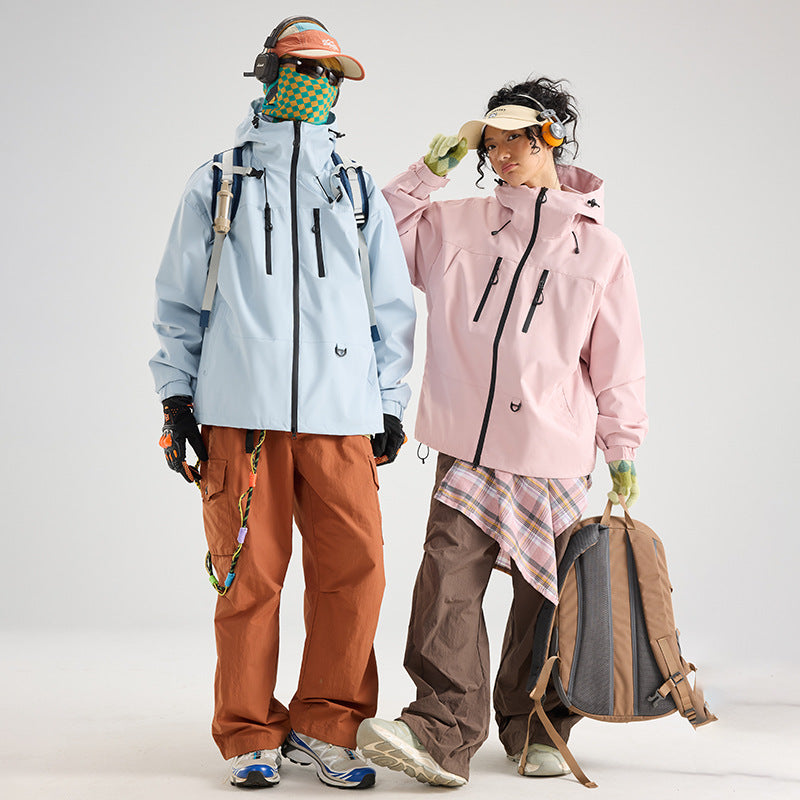 Couple's Outdoor Jackets, Youth Hooded Jackets, Men's Casual Jackets, Men's Single-Layer Windproof Jackets