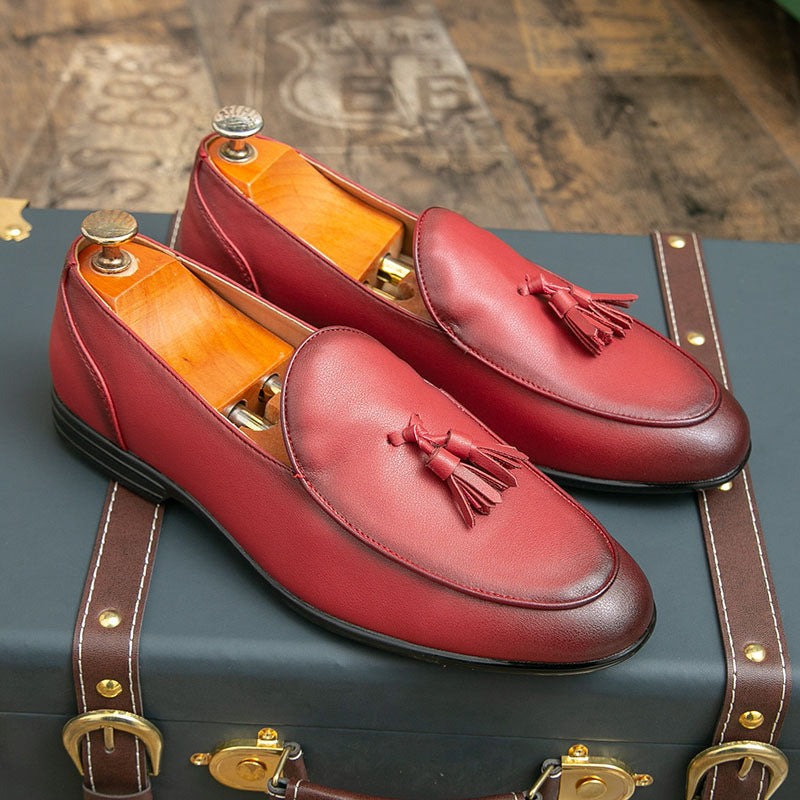 Men's Shoes Cross-border 47 plus size New Loafers Fashion Men's Footwear Casual Leather Shoes Trendy Stylist Lazy Shoes