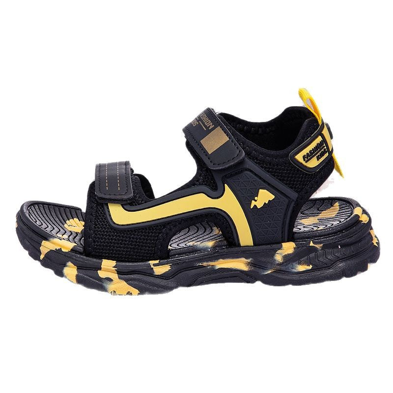 Wholesale children's shoes summer new large children's non-slip soft sole open toe beach shoes primary school students outdoor sandals cross-border
