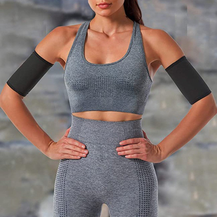 Amazon Women's Body Shaping Sweaty Arm Set Cross-border European and American Fitness Yoga Exercise Arm Sweaty Arm Belt Protector