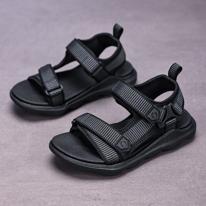Jinjiang Children's Shoes Children's Sandals Summer New Boys' Soft-Soled Beach Shoes for Middle and Large Children Outdoor Sports Sandals