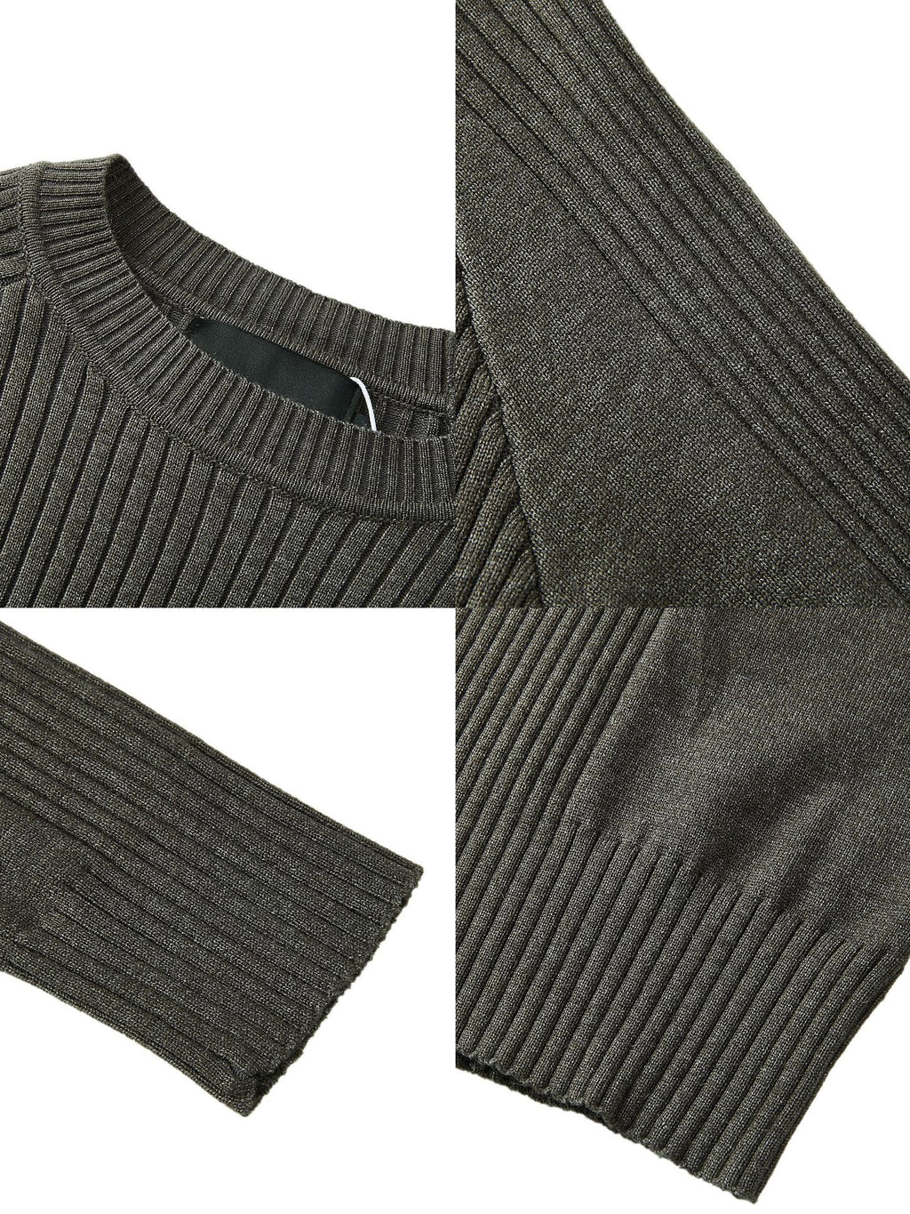 MADEEXTREME Spring/Summer Pit Knitted Slim-Fit Cut Slack Crewneck Knitted Sweater Base Sweater for Men and Women
