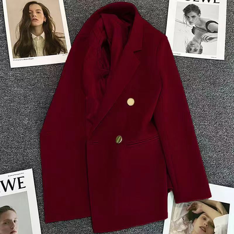 Cross-border Popular Small Suit Commuter plus size Metal Buckle Suit Women Jacket Amazon Women Loose Casual Jacket