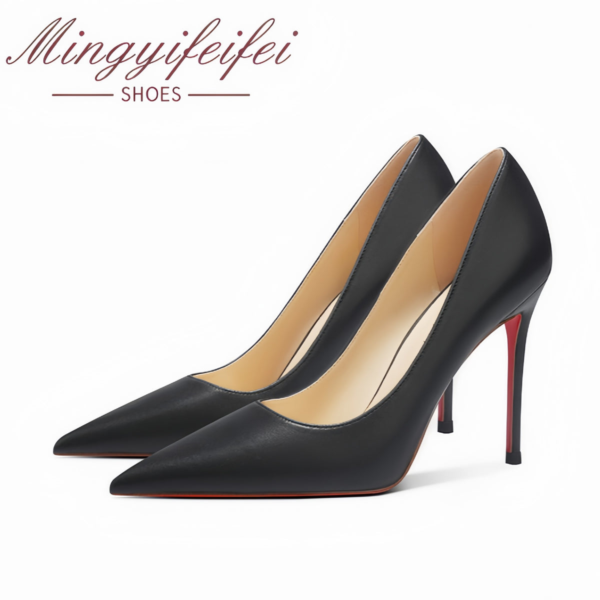 Sheepskin 2026 Spring Women's Single Shoes with Small High Heels, Red Soles, High-End Patent Leather, New Pointed-Toe Professional High Heels Wholesale
