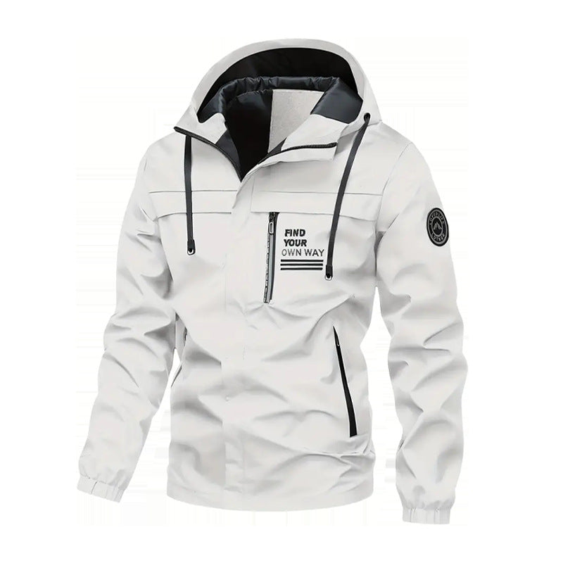 Cross-Border Outdoor Quick-Drying, Wear-Resistant, Windproof and Breathable Jackets for Men and Women, Loose-Fitting Mountaineering and Hiking Jackets, Trendy