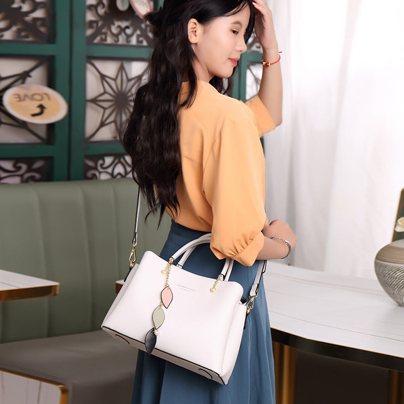 Genuine Leather Women's Bag 2026 New Model, Crossbody, Light Luxury, Single Shoulder, Crossbody, Handbag, Commuter, High-End Feel, Genuine Leather Mom Bag