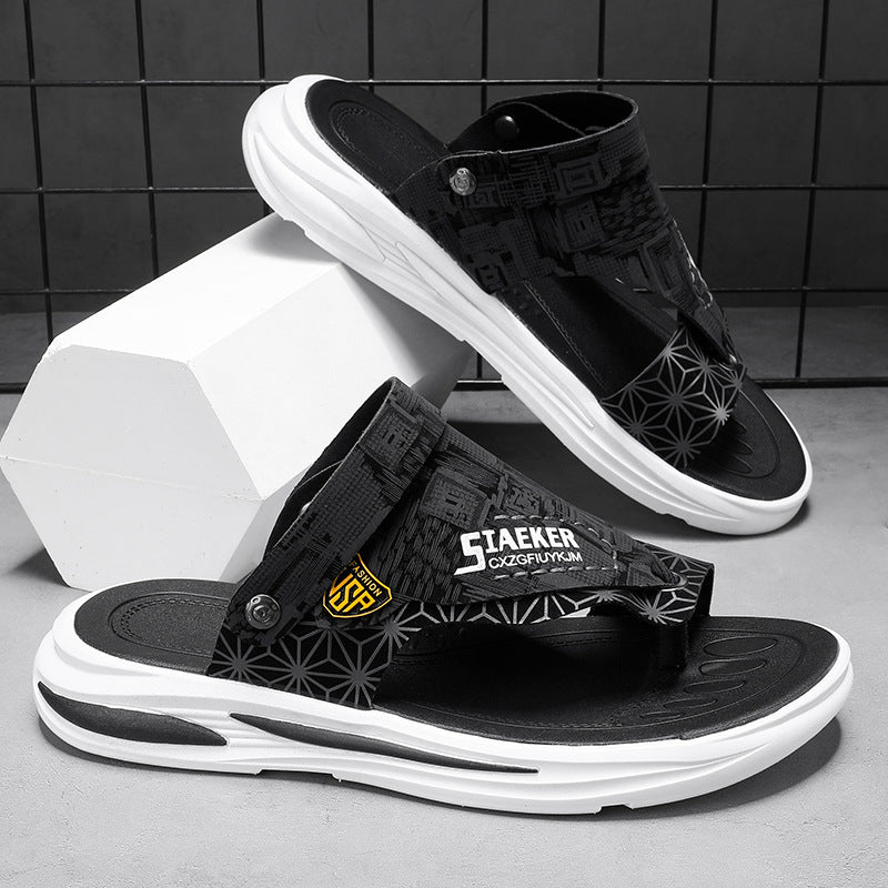 Sandals Men's Summer New High-Looking Men's Sandals Outdoor Versatile Casual Non-Slip Wear-Resistant Sports Beach Sandals