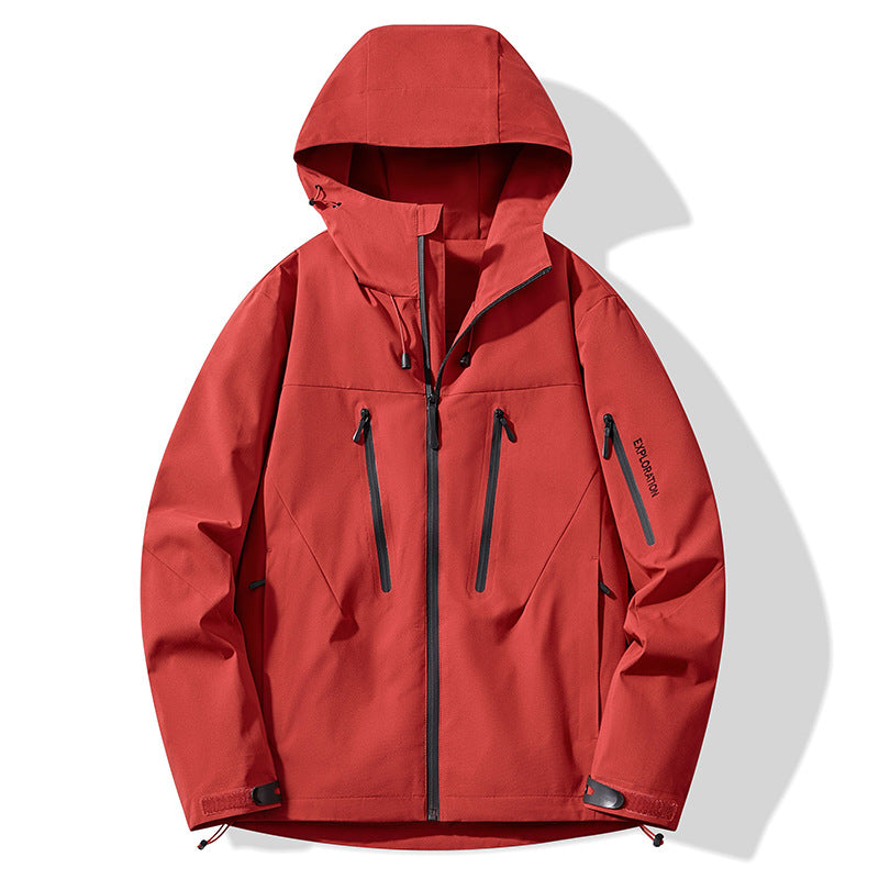 Niaojia Outdoor Jacket, Year of the Dragon Limited Waterproof and Windproof Men's and Women's Trendyy Jacket with Heat-Sealed Rubber