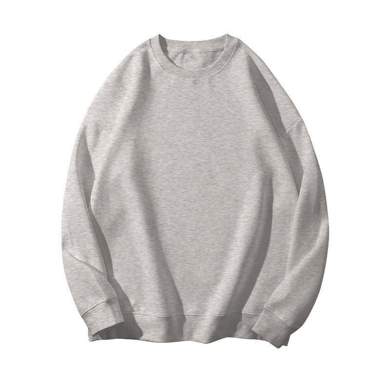 190g sweater women's autumn and winter round neck pullover women's sweater thickened thin velvet solid color plus size loose class clothes sweater women