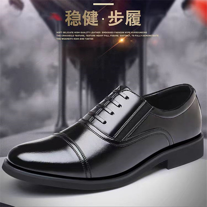 Leather Shoes Men's Spring & Fall Work Shoes Business Formal Men's Shoes Three Joint Slip-on Wholesale Drop Shipping