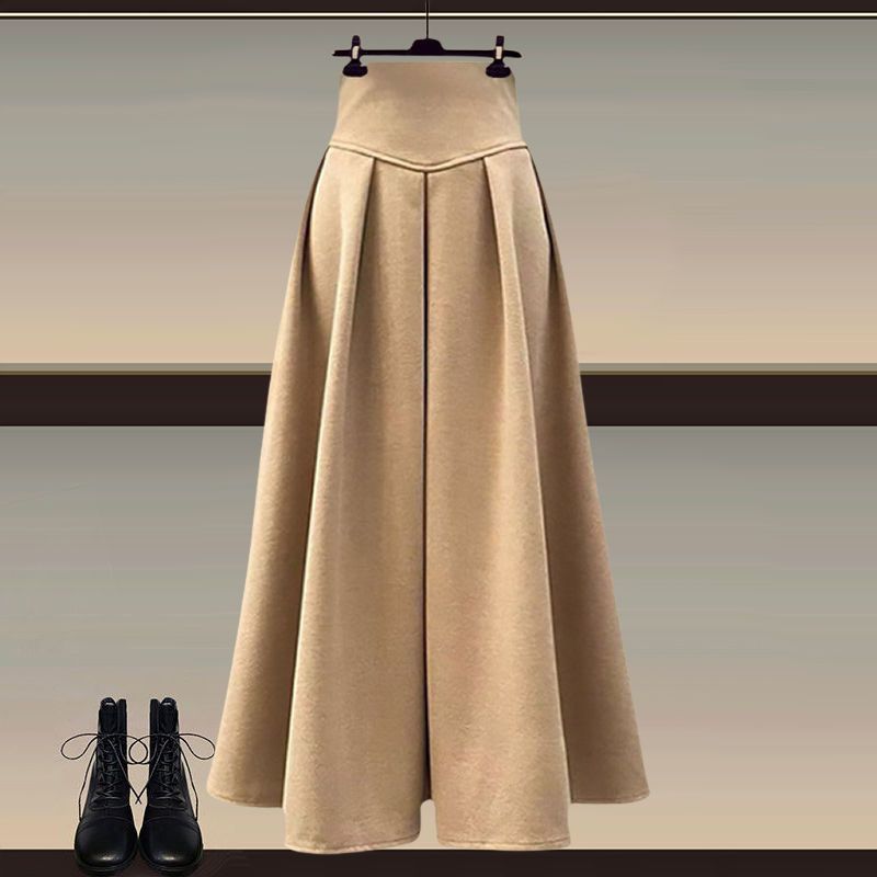 Autumn suit Women's New plus size Women's Fashion Fake Two-piece Top Elegant Slim Skirt Two-piece Set