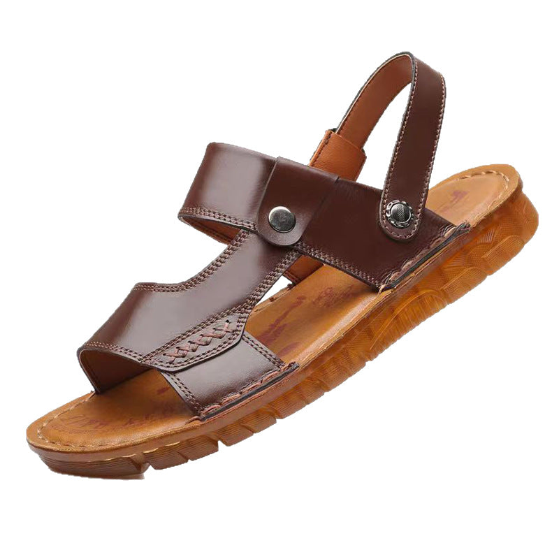 Men's Leather Shoes, Summer Sandals, Men's Tbottomon Soles, Men's Sandals, Summer Beach Shoes, Casual Leather Sandals Wholesale