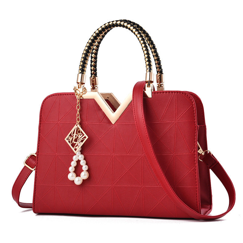 Cross-border ladies handbag trendy fashion shoulder bag simple messenger bag large capacity square bag wholesale bride bag