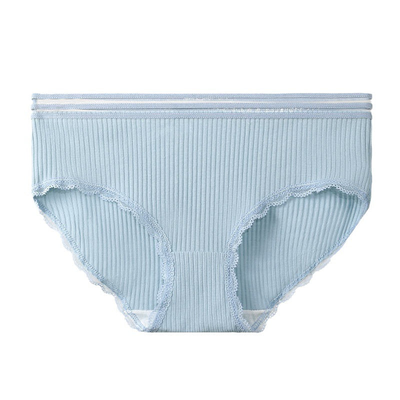 Women's Cotton Underwear Women's Solid Color Cotton Comfortable Briefs Summer Thin Breathable Underpants Girls' Shorts