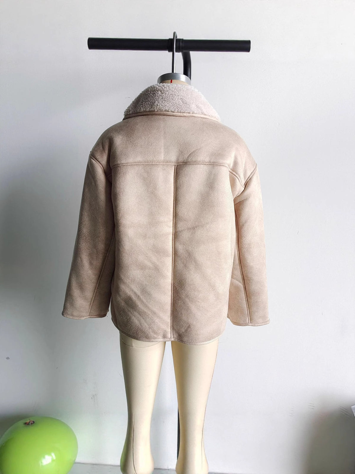Za Cross-Border Women's Clothing Wholesale European and American Style Fashionable Versatile Suede Thickeneded Warm Jacket Autumn and Winter New Jacket Top