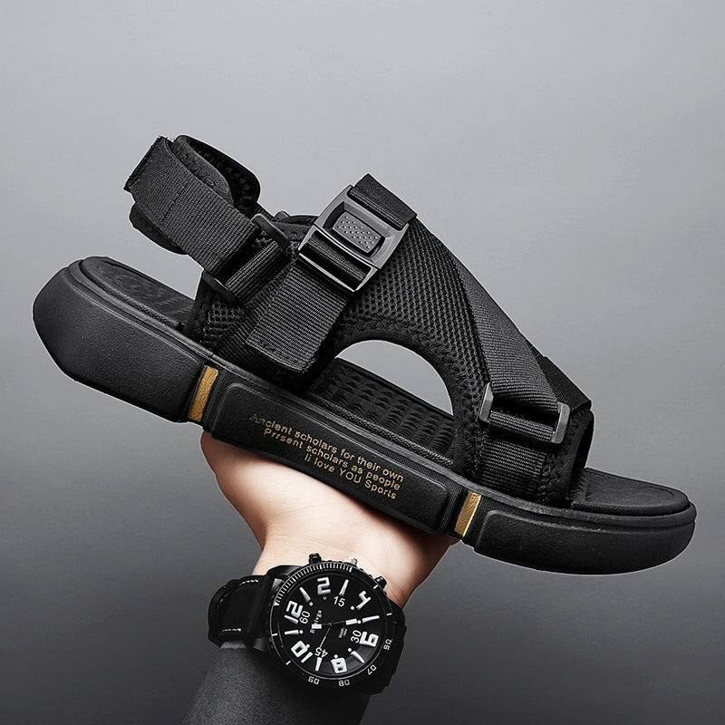 Sandals Men's Trendy 2025 New Summer Student Sports Beach Shoes for Outer Wear Dual-Purpose Trendy Driving Men's Sandals and Slippers