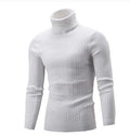 2020 Autumn and Winter Men's Sweaters Winter Trendy Solid Color High Lapel Knitwears Korean Style Slim Men's Turtleneck Sweaters