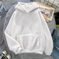 Cross-border Lambskin Sweater Women's Korean-style Fashionable Student Loose Bf Style Autumn and Winter fleece-lined Thickened Hoodie Top Coat