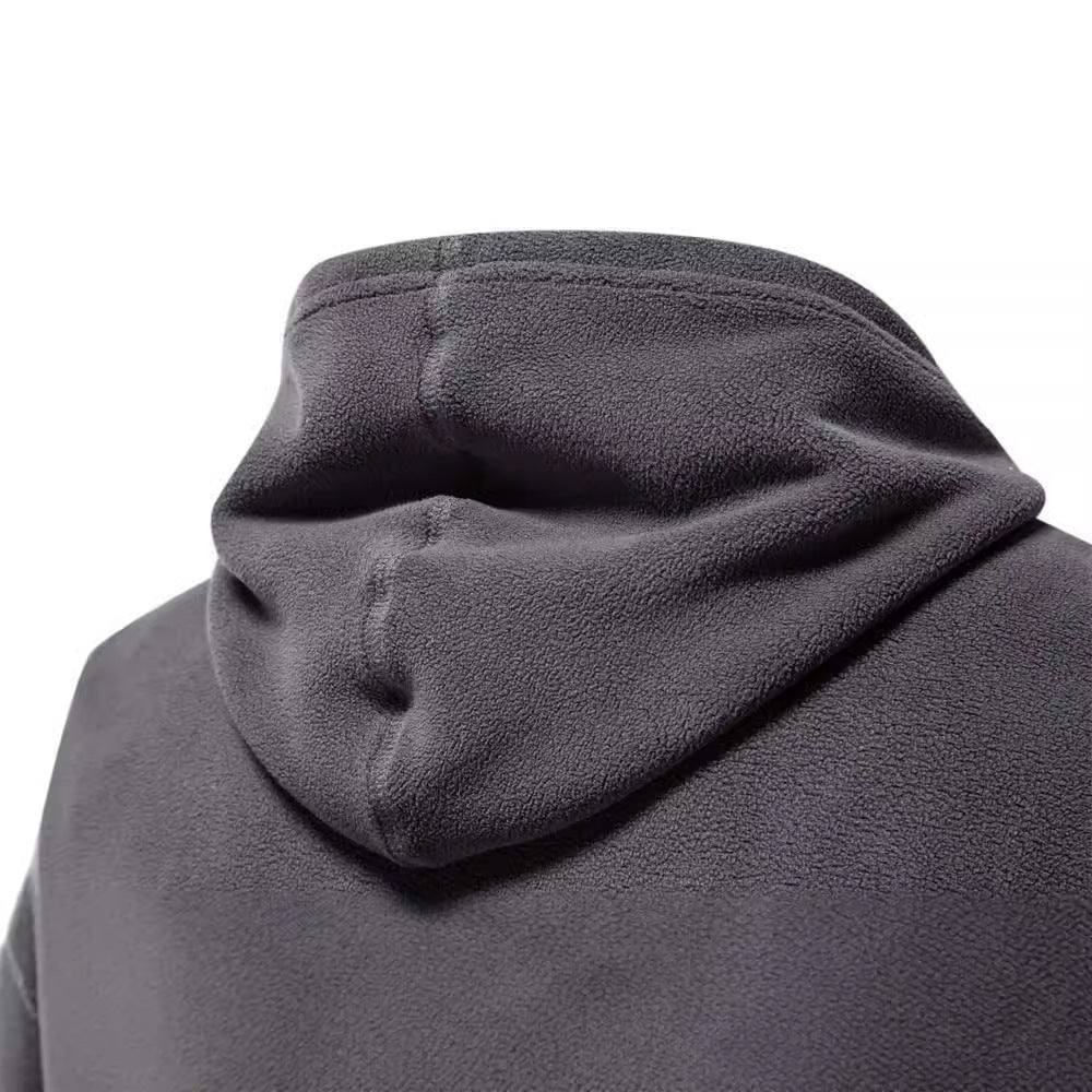 Men's Hooded Sweatshirt 2024 Long-Sleeved Sweatshirt Polar Fleece New Cross-Border Warm Trend Autumn and Winter Versatile