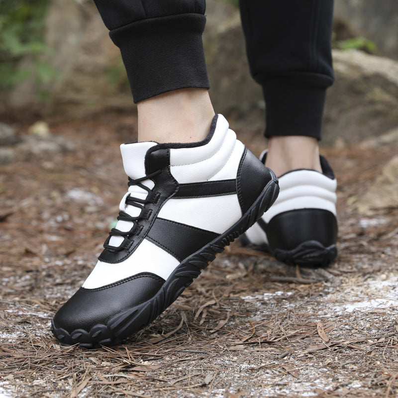 2025 Men's and Women's Couple Short Boots Outdoor Cotton Shoes Men's Water-Repellent Anti-Slip Anti-Cold Winter Snow Boots Women's Hiking Shoes