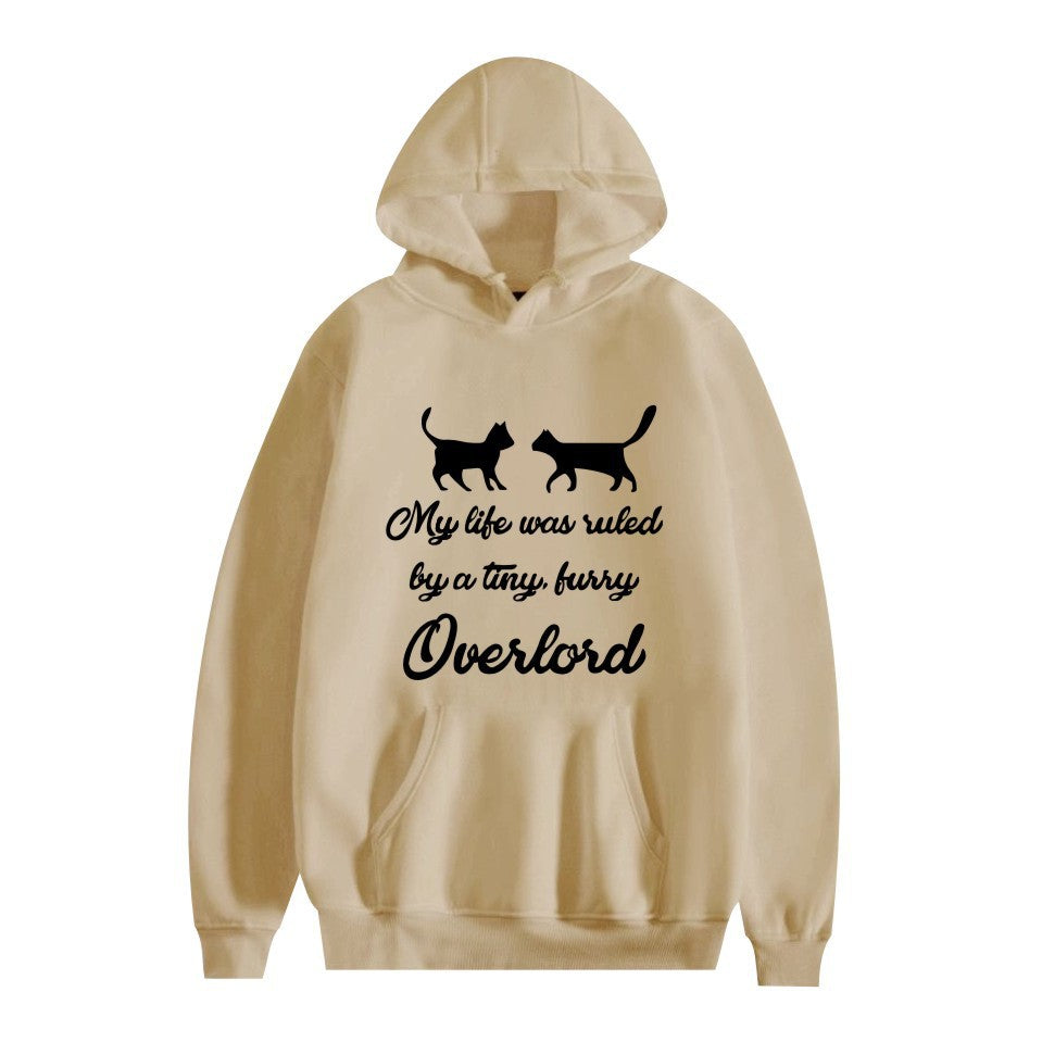 Cross-border overlord peripheral hoodie cartoon cartoon print autumn and winter men's and women's hooded sweater