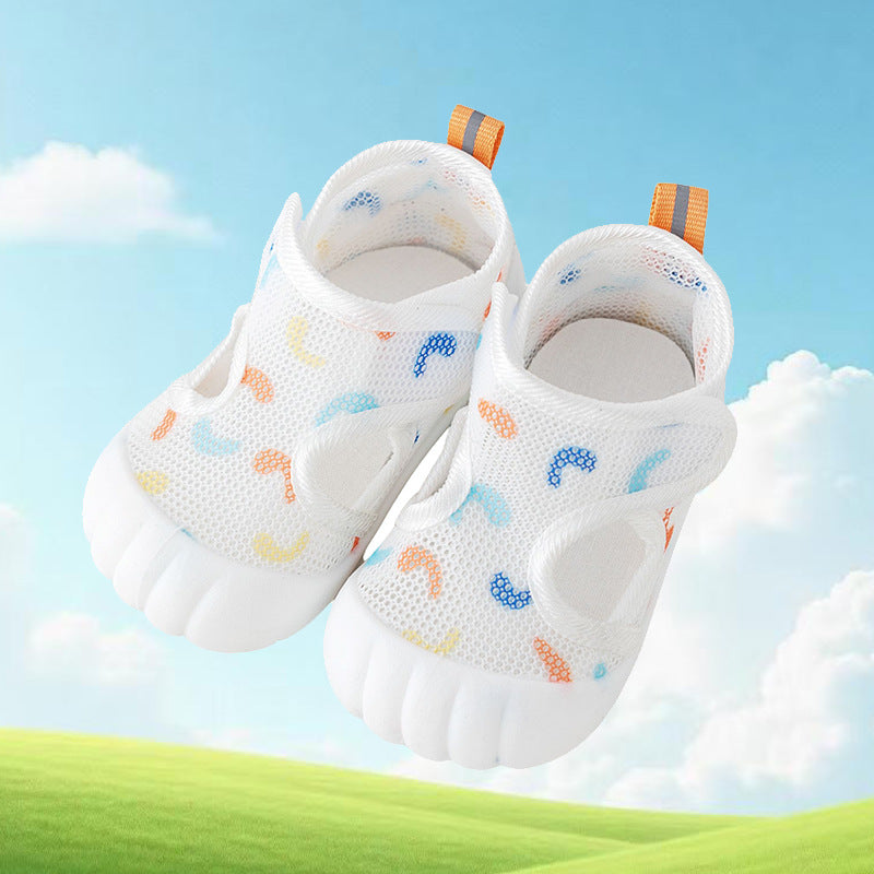 Summer Baby Sandals Breathable Boys and Girls Shoes Floor Non-Slip Baby Non-Heel Shoes Summer Toddler Shoes Mesh