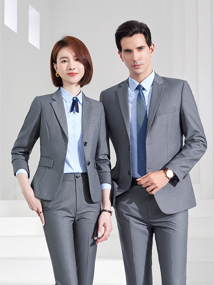 Men's Suit suit Men's Business Professional Dress Salesman Work Clothes Casual Suit Pants Men's and Women's