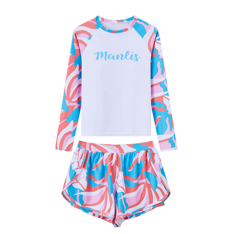 2025 New Long Sleeve Sun Cover Slimming Conservative Swimming Pool Special Swimwear Women Swimwear Hot Spring Yoga