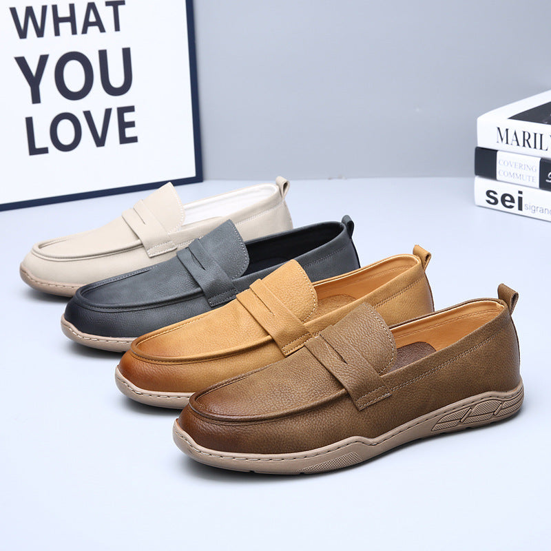 2025 Spring New Commuter Loafers Retro Old Money Style Slip-On Breathable Casual Loafers for Men Trendy