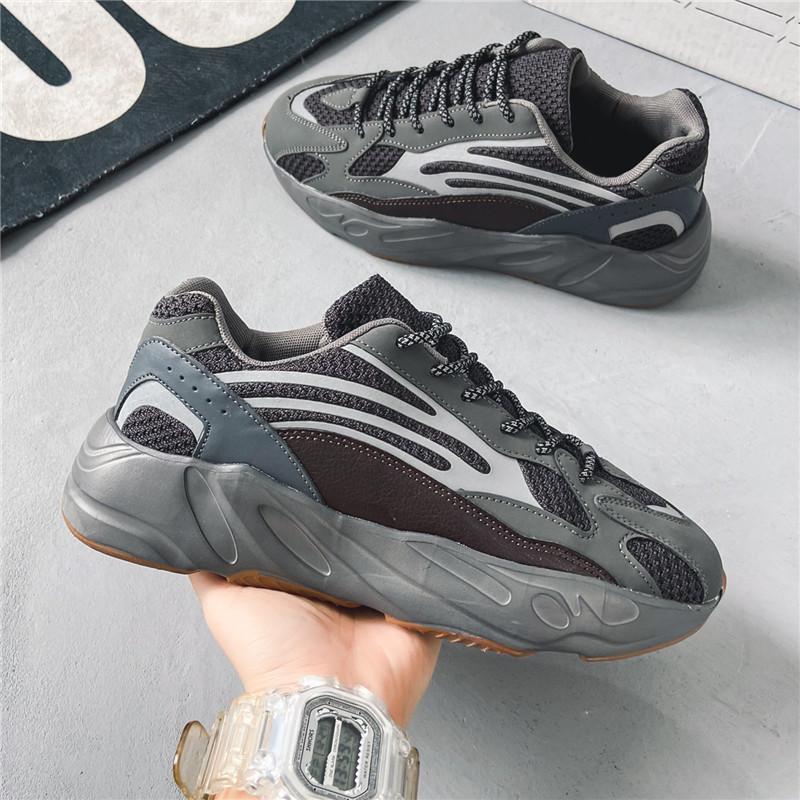 Torre Shoes Men's New Coconut 700 Men's Shoes Men's Trendy Mesh Breathable Casual Running Sneakers