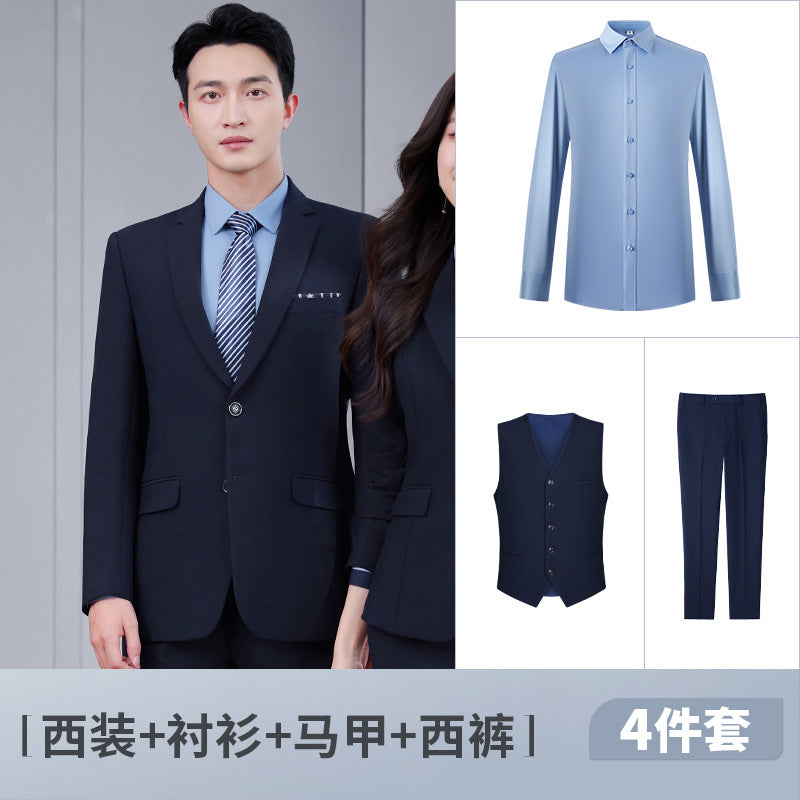 Toni Suit Self-Designed Factory Professional Attire Men's and Women's Suits Professional Attire Temperament Formal Wear Cross-Border Formal Wear Wholesale Dropshipping