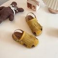 Korean Style Children's Sandals 2025 Summer New Boys and Girls Tassel Soft-soled Sandals Baby Toe Sandals