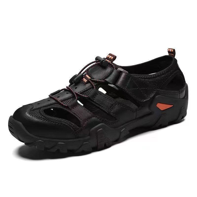 Wholesale Sandals Men's Summer Fashion Leather Shoes Youth Outdoor Daily Lightweight Breathable Beach Shoes