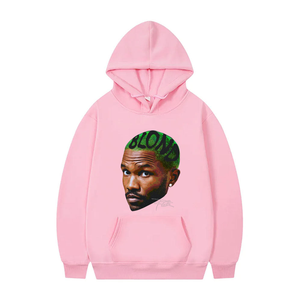Rapper Frank Vintage Head Graphic Hoodie Men Women Ocean Hip
