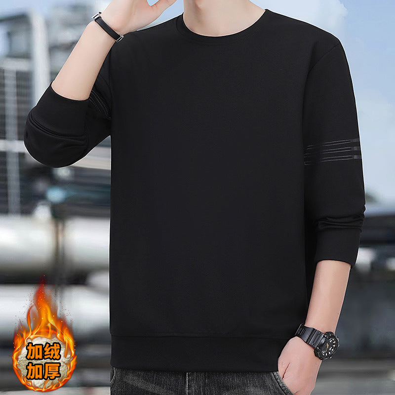 Cross-Border Wholesale Men's Sweatshirts Trendy Brand High-End Spring and Autumn 2025 New American Style Crew Neck Youth Long-Sleeve Boys