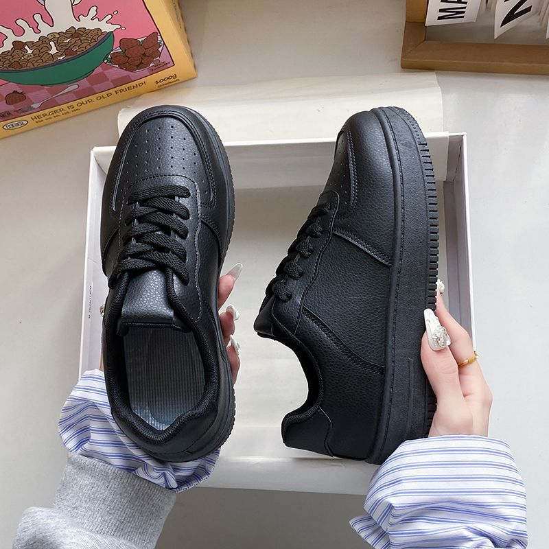 Explosive Small White Shoes Women's 2024 New Spring and Autumn All-match Sports Casual Shoes Women's Summer Thick Sole Heightening Board Shoes