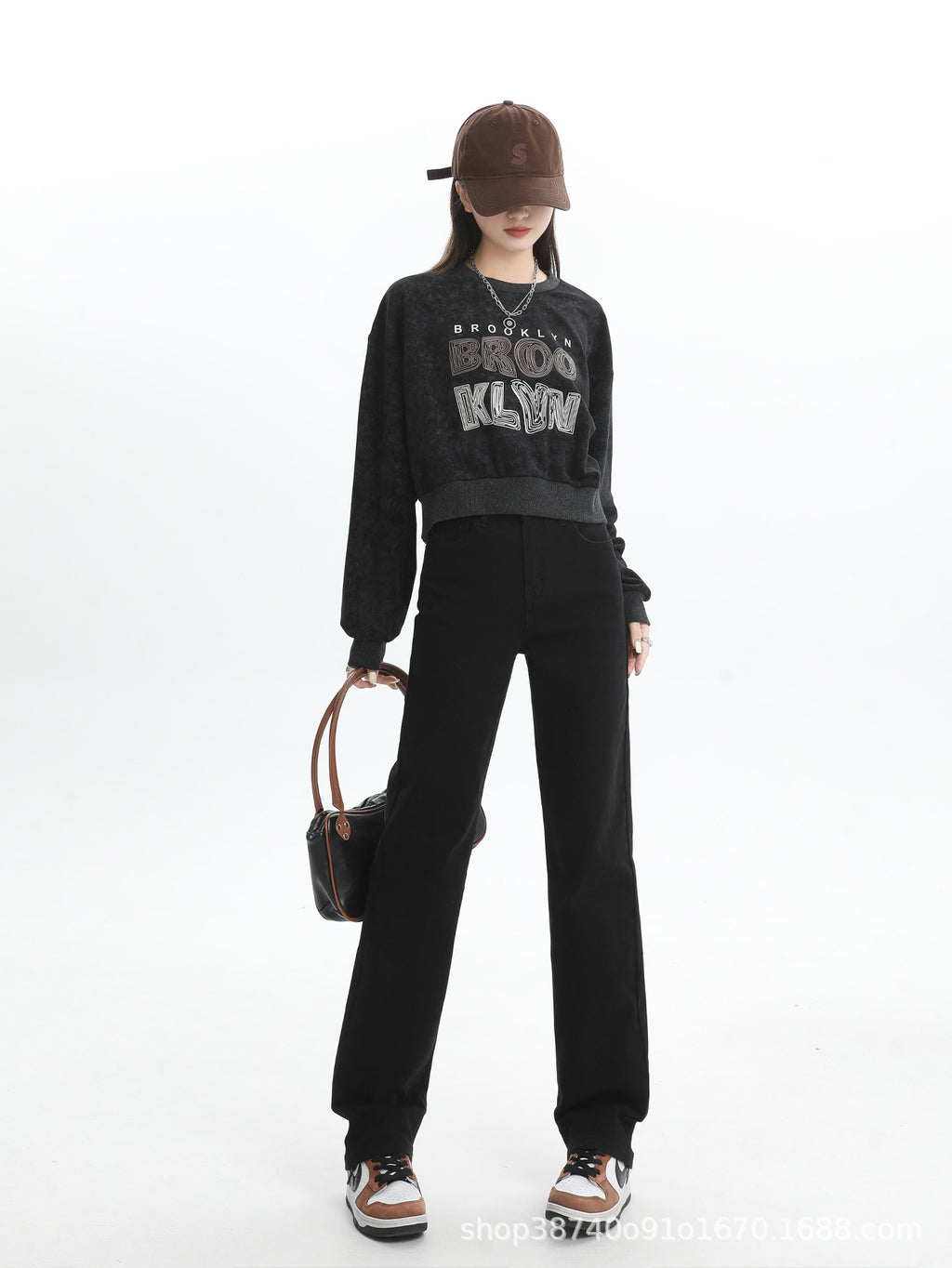 High Waist Straight Leg Jeans Women's Spring Wear 2025 New Pear Shaped Body Slimming Drop Sense Narrow Edition Small Straight Leg Trousers