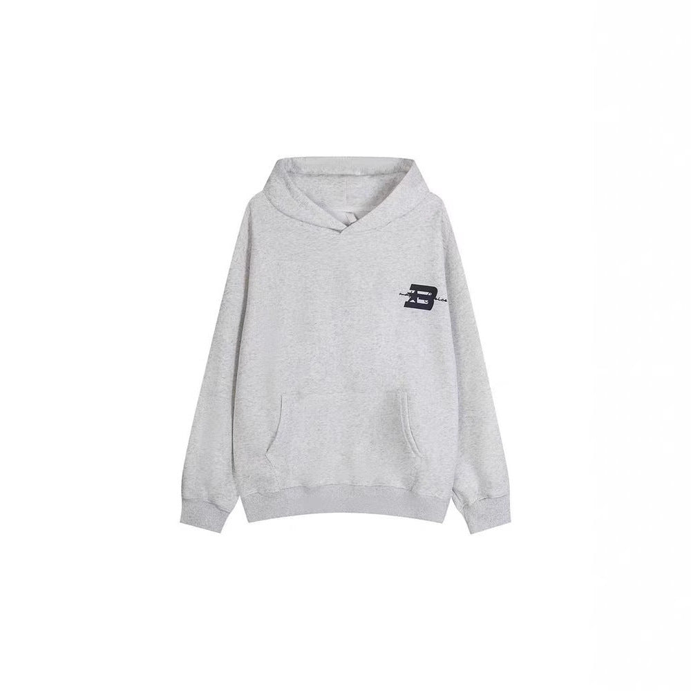 High-End Oversize Tops for Men and Women, Special Couple Wear, Autumn and Winter Velvet Hooded Sweatshirts, Trendy Brand Class Uniforms