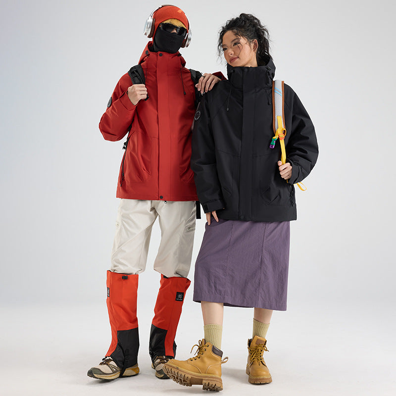 Printed Custom-Made Jackets, Outdoor Three-In-One Jackets for Men and Women, Travel Outdoor Three-Proof Printable High-Quality Jackets