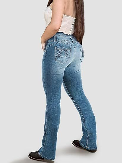 Women's Jeans 2025 New Style Amazon Cross-Border Independent Site Amazon Low-Rise Pants Retro High-Waisted Ripped Button