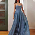 2025 New European and American Cross-Border Women's Clothing Amazon Long Skirt Sleeveless Tube Top Sprinkled with Gold Sexy Suspender Dress