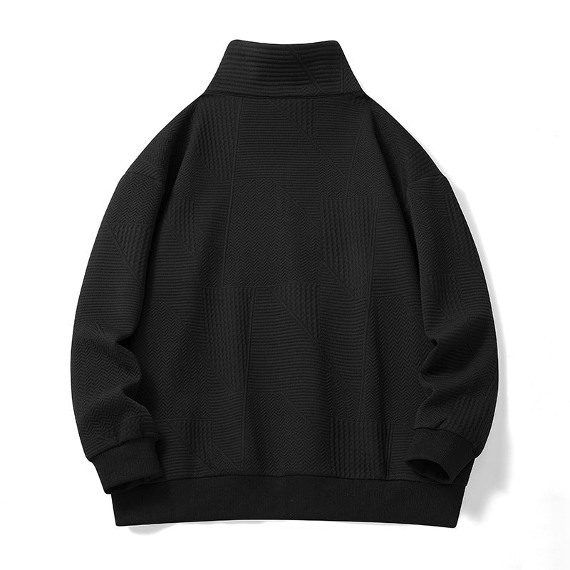 Men's Sweatshirts Cross-Border Spring and Autumn Trendy Brand Loose Large Size Stand Collar Versatile Sweatshirts Trendy Jackets