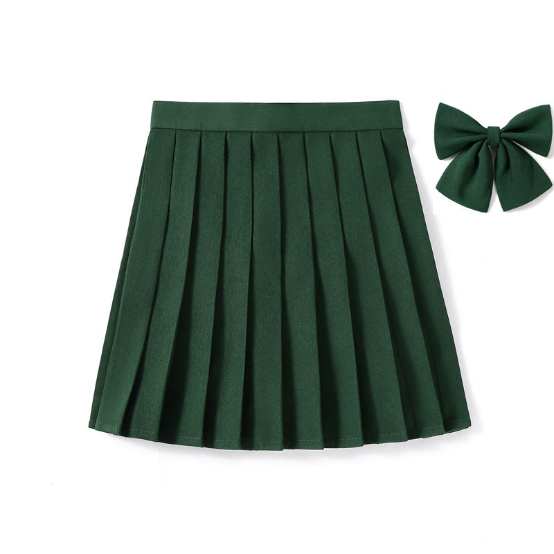 High Waist Pleated Skirt Pleated Skirt Class Uniform Performance Chorus Men and Women Short Skirt