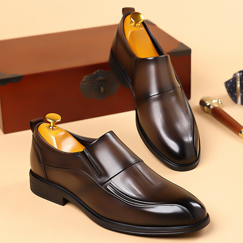 Men's shoes 2024 new business formal shoes men's Korean trend British pointed wedding shoes a generation of hair