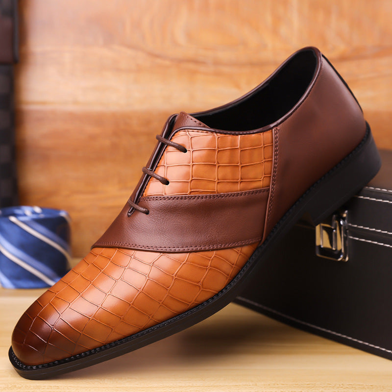 British Men's Business Formal Casual Leather Shoes Pointed Toe European and American Trendy Shoes for Men