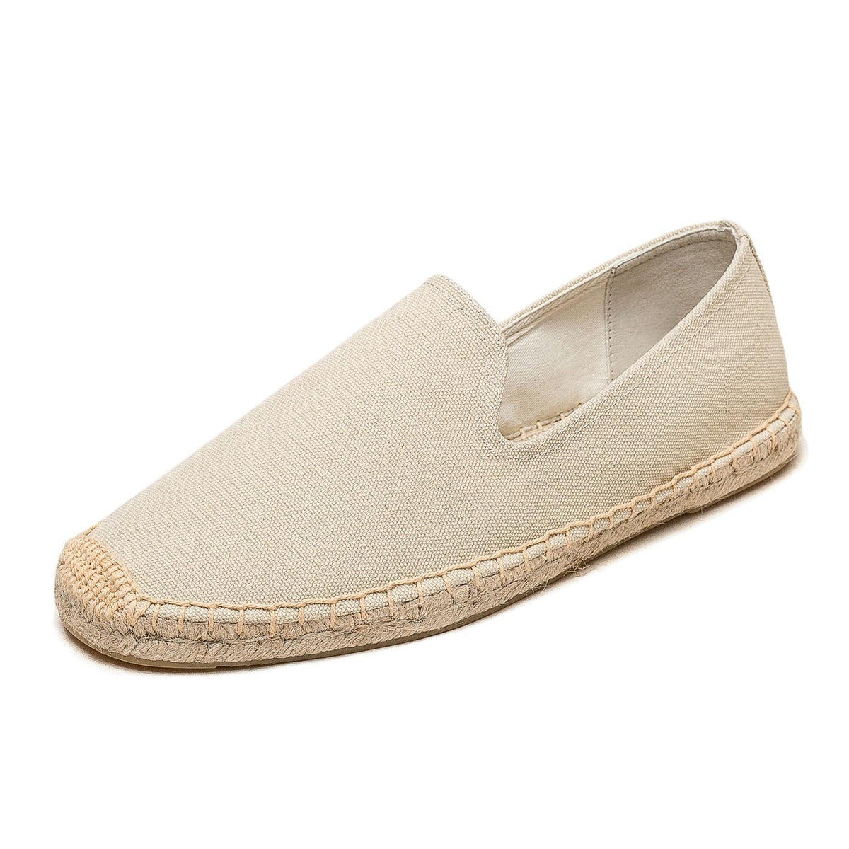 Fisherman Shoes Men's Spring and Summer New Linen Canvas Simple Casual Straw Soft Bottom Loafers Slip-on Loafers