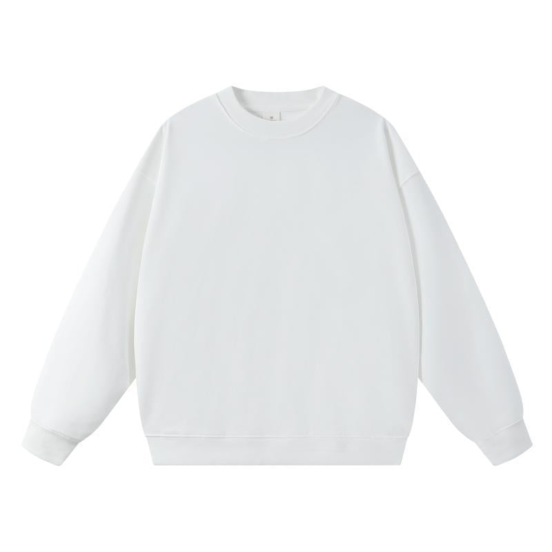New Style Couple's Loose-Fitting Round-Neck Hooded Sweatshirt, Long-Sleeved Sweatshirt, Heavyweight Pure Cotton 400g Hoodie with Printed Logo