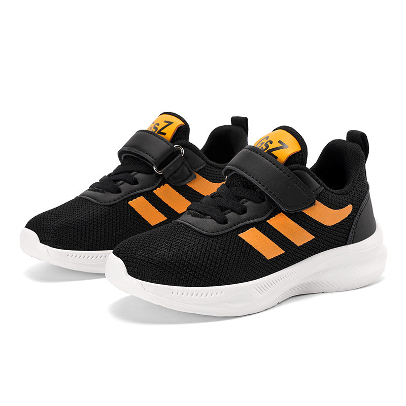 New Autumn Boys' Sports Shoes Mesh Non-Slip Wear-Resistant Soft Sole Lightweight Versatile Cross-Border Walking Student Sports Shoes