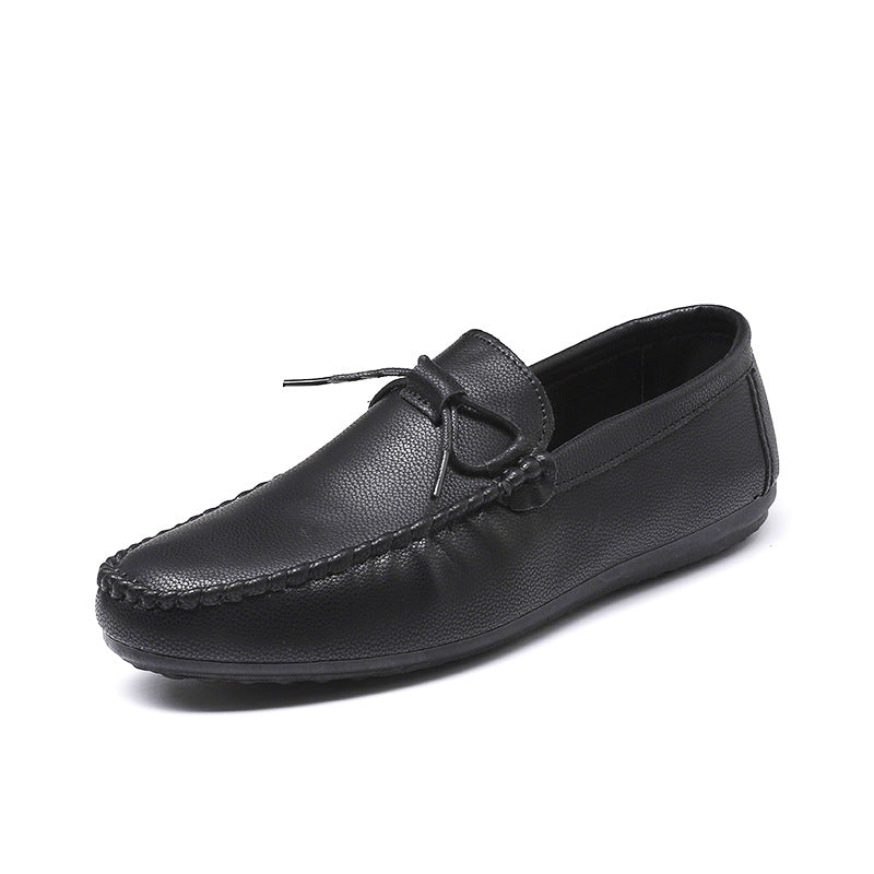 Doug Shoes Men's Spring and Summer New Men's Casual Business Leather Shoes Foot Lazy Loafers Shake Tone Live Explosions Shoes