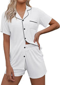 European and American Women's Cross-Border Pajamas Set Short-Sleeved Pajamas Cardigan Button-Style Pajamas Two-Piece Set Source Factory Cool